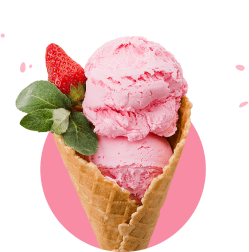 pink icecraem cone